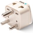 Orei USA to India Converter Plug, World (USA, UK, China) Australia to India Plug Converter - Type D Adapter - 2 in 1 Canada to India Converter Plug - CE - RoHS - Beige - 1 Pack. Discount