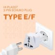 Hi-PLASST India to Europe Germany Travel Adapter Plug Converter Type E Type-F Universal Socket 2pin to 3pin Conversion Plug for Austria • France • Europe • Russia (Pack of 5-Germany Europe Pin) Online