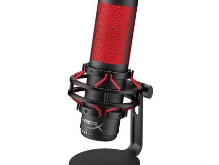 (Refurbished) HyperX QuadCast - USB Condenser Gaming Microphone, for PC, PS4 and Mac, Red LED - Black (HX-MICQC-BK) For Discount