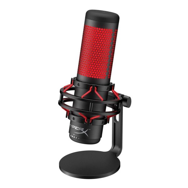 (Refurbished) HyperX QuadCast - USB Condenser Gaming Microphone, for PC, PS4 and Mac, Red LED - Black (HX-MICQC-BK) For Discount