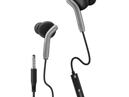 Zebronics Zeb-Bro in Ear Wired Earphones with Mic, 3.5mm Audio Jack, 10mm Drivers, Phone Tablet Compatible(Black) on Sale