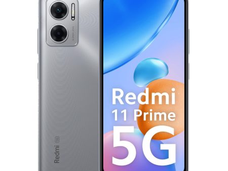 Redmi 11 Prime 5G (Chrome Silver, 4GB RAM 64GB ROM) | Prime Design | MTK Dimensity 700 | 50 MP Dual Cam | 5000mAh | 7 Band 5G Supply