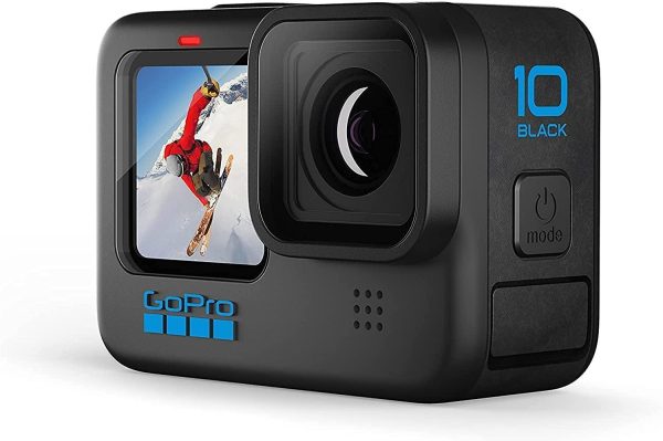 GoPro HERO10 Black - Waterproof Action Camera with Front LCD and Touch Rear Screens, 5.3K60 Ultra HD Video, Optical 1X and Digital 4X 23MP Photos (1 Year INTL Warranty + 1 Year in Warranty) Online now