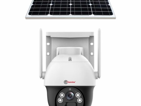 Trueview 4G Sim 4Mp Solar Powered CCTV Security Camera with Solar Panel | Surveillance for Agriculture | Remote Area | Construction Site | Garden (4MP Solar Mini PTZ) Online Sale