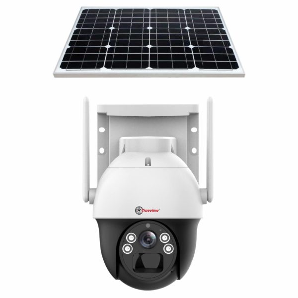 Trueview 4G Sim 4Mp Solar Powered CCTV Security Camera with Solar Panel | Surveillance for Agriculture | Remote Area | Construction Site | Garden (4MP Solar Mini PTZ) Online Sale