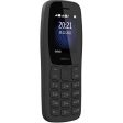 (Refurbished) Nokia 105 Dual Single SIM, Keypad Mobile Phone with Wireless FM Radio | Charcoal Sale