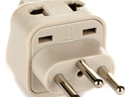 Orei India to Switzerland, Rwanda, Liechtenstein (Type J) Travel Adapter Plug - 2 in 1 - CE Certified - RoHS Compliant - White Color (DB-11A) Fashion