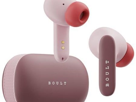 Boult Audio Newly Launched Z20 Pro Truly Wireless Bluetooth Ear Buds with 60 Hours Playtime, 4 Mics Clear Calling, 45ms Low Latency, Rich Bass Drivers, TWS Earbuds Bluetooth Wireless (Candy Cane) Hot on Sale