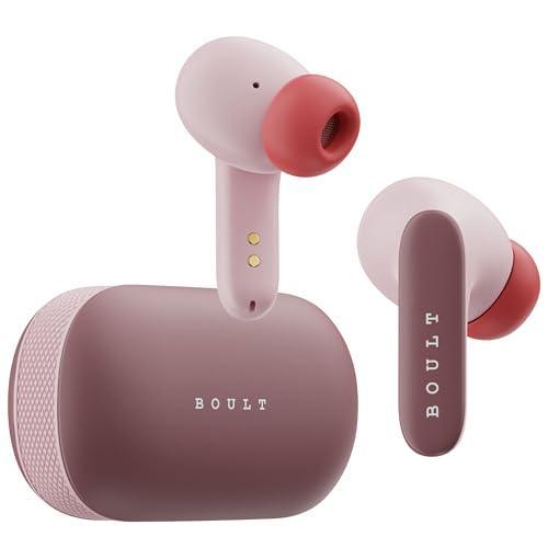 Boult Audio Newly Launched Z20 Pro Truly Wireless Bluetooth Ear Buds with 60 Hours Playtime, 4 Mics Clear Calling, 45ms Low Latency, Rich Bass Drivers, TWS Earbuds Bluetooth Wireless (Candy Cane) Hot on Sale