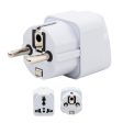 Hi-PLASST India to Europe Germany Travel Adapter Plug Converter Type E Type-F Universal Socket 2pin to 3pin Conversion Plug for Austria • France • Europe • Russia (Pack of 1-Germany Europe Pin) Cheap