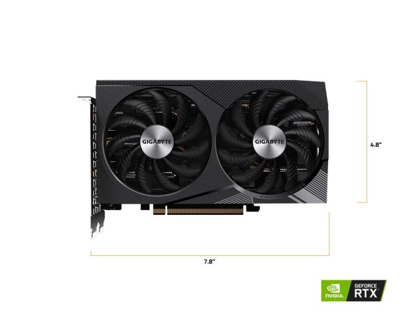 GIGABYTE NVIDIA GeForce RTX 3060 WINDFORCE OC 12GB GDDR6 pci_e_x16 Graphics Card (GV-N3060WF2OC-12GD) Online Sale