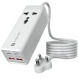 Portronics Adapto Volt 65 65W High Speed 5-in-1 Power Strip with 2 Type C PD Ports, 2 Mach USB Ports and 1 AC Power Socket, Compatible with Laptop,Smartphones, iPhones, Tablet, Power Bank(White) Hot on Sale