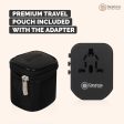 Destinio Universal Travel Adapter with Dual USB Ports, All in One Worldwide Universal Charger Plug for US, UK, Europe, Canada, Singapore and Others (Black, 1 Unit) For Cheap