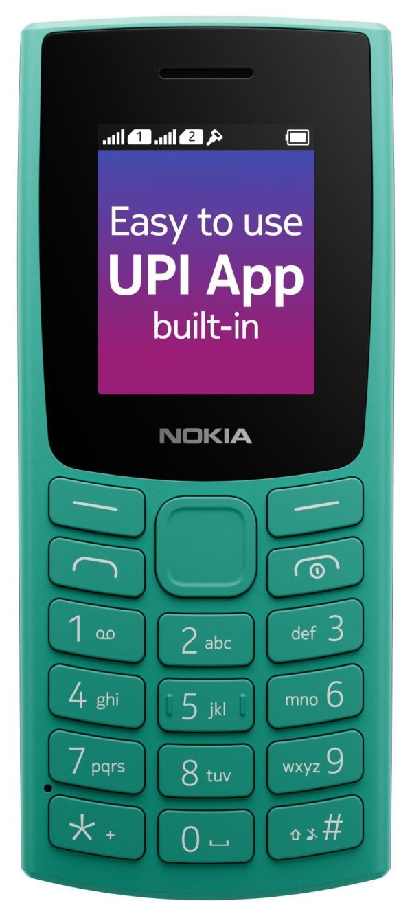 (Refurbished) Nokia 106 Dual Sim, Keypad Phone with Built-in UPI Payments App, Long-Lasting Battery, Wireless FM Radio & MP3 Player, and MicroSD Card Slot | Green Online Hot Sale