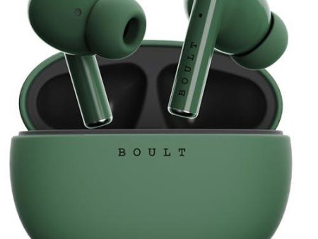 Boult Audio W20 Truly Wireless in Ear Earbuds with 35H Playtime, Zen™ ENC Mic, 45ms Low Latency, 13mm Bass Drivers, Type-C Fast Charging, Made in India,Touch Controls, IPX5 Ear Buds TWS (Pine Green) Online Hot Sale