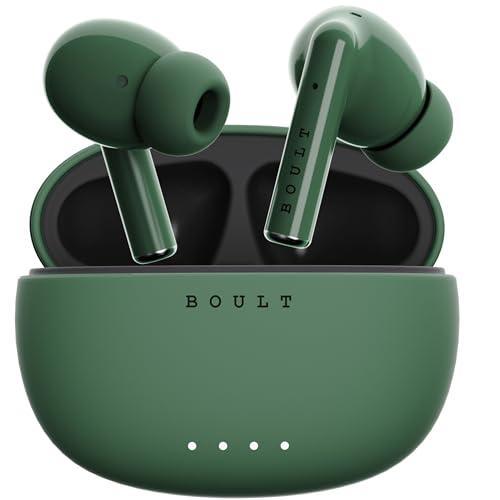 Boult Audio W20 Truly Wireless in Ear Earbuds with 35H Playtime, Zen™ ENC Mic, 45ms Low Latency, 13mm Bass Drivers, Type-C Fast Charging, Made in India,Touch Controls, IPX5 Ear Buds TWS (Pine Green) Online Hot Sale