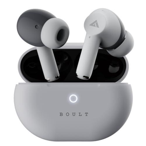 Boult Audio K40 True Wireless in Ear Earbuds with 48H Playtime, Clear Calling 4 Mics, 45ms Low Latency Gaming, Premium Grip, 13mm Bass Drivers, Type-C Fast Charging, BTv 5.3 Ear Buds TWS (Ivory White) Discount