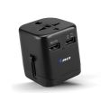 Orei Universal Travel Adapter with 2 USB Ports (2.4A Smart Plug Charging), Multiplug Socket Power Plug for Cell Phones, Tablets, Camera, for Travelers Sale