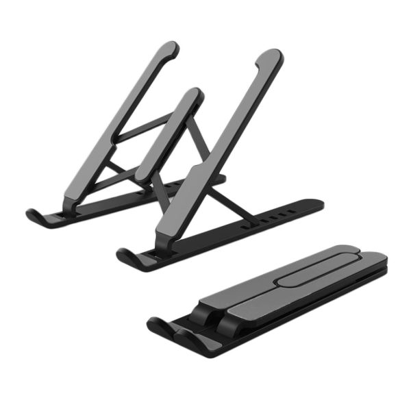 Zebronics-NS1000 Laptop Stand Featuring Foldable Design, Anti-Slip Silicone Rubber Pads, Supports Maximum of 5kgs Weight, 6 Adjustable Levels. on Sale