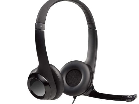 (Refurbished) Logitech H390 Wired USB Headset, 2 Yr Warranty, Stereo Headphones with Noise-Cancelling Mi Supply