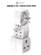 iCreator Universal Travel Adapter with Child Safety Shutter - Pack of 1 | Compact and Portable Worldwide Plug - Can Use Over 150 Countries, Including UK, Europe, USA - White Hot on Sale