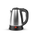 (Refurbished) Longway Kestro 1500W Electric Kettle with Stainless Steel Body, 2 litre - Auto Power Cut used for boiling Water, making tea and coffee, instant noodles, soup etc. (Black & Silver) Cheap