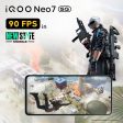 (Refurbished) iQOO Neo 7 5G (Interstellar Black, 8GB RAM, 128GB Storage) | Dimensity 8200, only 4nm Processor in The Segment| 50% Charge in 10 mins| Motion Control & 90 FPS Gaming Sale