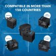 Orei Universal Travel Adapter with 2 USB Ports, 3 in 1 Universal Charger, International Travel Adapter for Cell Phones, Tablets, Camera, for Travelers to US, Europe, UK & More Online Sale