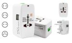 SKADIOO International Multipurpose Travel Adapter All in One US, AUS, UK, EU, NZ, Europe, North South America & 150+ Countries (Pack of 1) Cheap