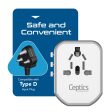 Ceptics 4 in 1 Universal Travel Adapter with Type C - Universal Plug Socket, USB QC 3.0-20W USB-C International Travel Adapter with Lifetime Limited Warranty, Worldwide Travel Adapter, White Hot on Sale