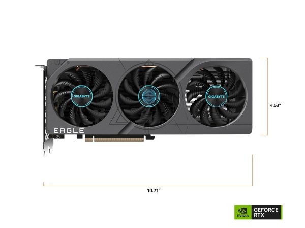 GIGABYTE Geforce RTX 4060 Eagle Oc 8G Graphics Card, 3X Windforce Fans, 8Gb 128-Bit Gddr6, Gv-N4060Eagle Oc-8Gd Video Card, pci_e_x16 Hot on Sale