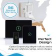 Ceptics India to Europe Travel Adapter Plug Â– 2 in 1 Germany,France Smartphone Adapter-Type C-Ce Certified-Rohs Compliant Â– White-2 Pack Online Sale