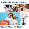 Hi-PLASST Type-A India to US Converter Plug (Pack of 2) India to USA Universal Travel Adapter for Canada, Mexico, Brazil, Philippines, Cuba, Thailand, Taiwan, Japan, Panama 2pin Plug Sale