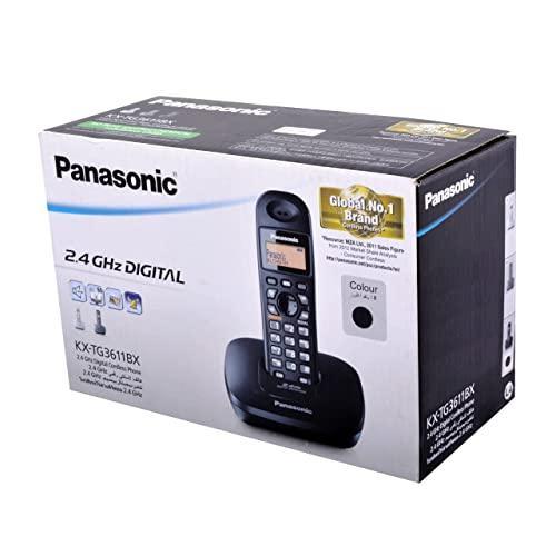 Panasonic KX-TG3611BX Digital Cordless Landline Phone (Black) Supply