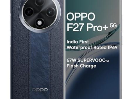 OPPO F27 Pro+ 5G (Midnight Navy, 8GB RAM, 128GB Storage) | 6.7  FHD+ AMOLED Toughest 3D Curved Display|64MP AI Featured Camera|IP69 | 67W SUPERVOOC| with No Cost EMI Additional Exchange Offers Supply