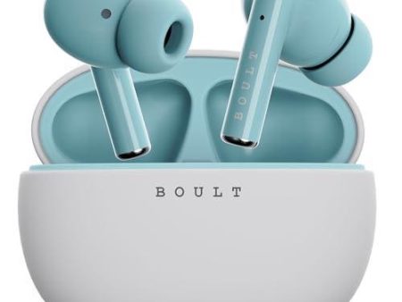 Boult Audio W20 Truly Wireless in Ear Earbuds with 35H Playtime, Zen™ ENC Mic, 45ms Low Latency, 13mm Bass Drivers, Type-C Fast Charging, Made in India, Touch Control, IPX5 ear buds TWS (Glacier Blue) For Sale