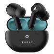 Boult Audio K40 True Wireless in Ear Earbuds with 48H Playtime, Clear Calling 4 Mics, 45ms Low Latency Gaming, Premium Grip, 13mm Bass Drivers, Type-C Fast Charging, BTv 5.3 Ear Buds (Electric Black) Fashion