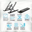 Zebronics-NS1000 Laptop Stand Featuring Foldable Design, Anti-Slip Silicone Rubber Pads, Supports Maximum of 5kgs Weight, 6 Adjustable Levels. on Sale