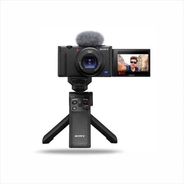 Sony Digital Camera ZV 1 for Content Creators (Compact, Video Eye AF, Flip Screen, in-Built Microphone, Bluetooth Shooting Grip, 4K Vlogging Camera for Content Creation) - Black Sale