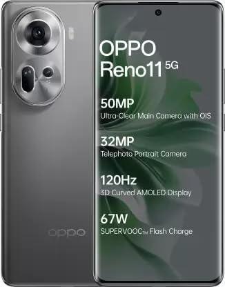 (Refurbished) Oppo Reno 11 5G (Rock Grey,128 GB) (8 GB RAM) For Cheap