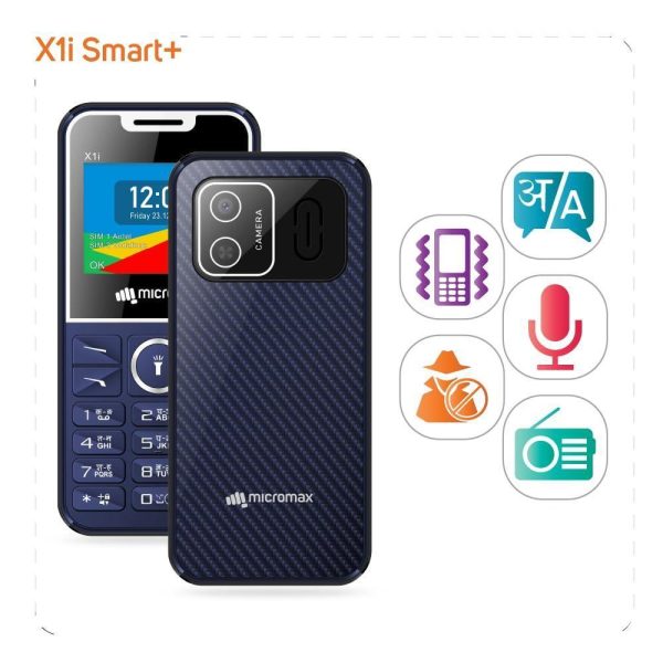 (Refurbished) Micromax X1i Smart - Blue Online Sale