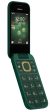 (Refurbished) Nokia 2660 Flip 4G Volte keypad Phone with Dual SIM, Dual Screen, inbuilt MP3 Player & Wireless FM Radio | Lush Green For Discount