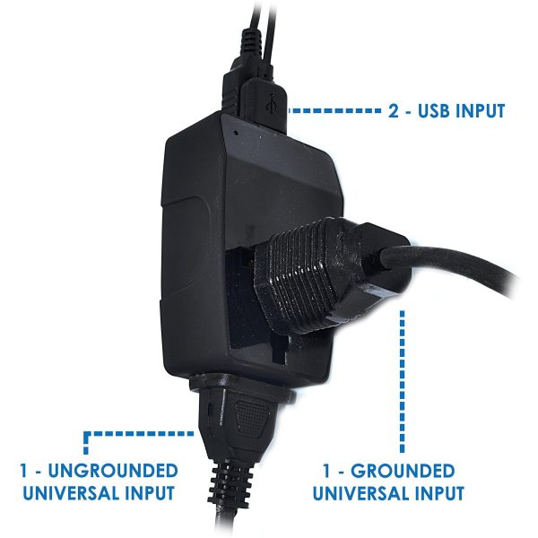 Ceptics 4 in 1 India to Germany, France, Spain & More (Type E F) Travel Adapter Plug - Universal Input - 2 USB - CE Certified - RoHS Compliant (GP4-9) Fashion