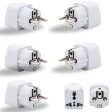 Hi-PLASST India to Europe Germany Travel Adapter Plug Converter Type E Type-F Universal Socket 2pin to 3pin Conversion Plug for Austria • France • Europe • Russia (Pack of 5-Germany Europe Pin) Online