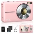 Lecran Fhd 1080P Kids Digital Camera With 32Gb Card, 2 Batteries, Lanyard, 16X Zoom Anti Shake, 44Mp Compact Portable Small Point And Shoot Cameras Gift For Kids Student Children Teens Girl Boy(Pink) Online Hot Sale