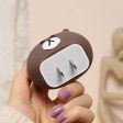 Cartoon 3D Design Protective Case for 18W 20W iPhone 14 13 12 11 Pro Max Fast Charging Cable Adapter Charger, Cute Cartoon Lightning Data Cable Case for iPhone Charger Brown Bear Online now