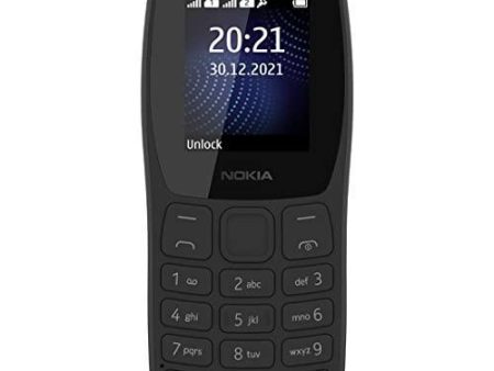 (Refurbished) Nokia 105 Dual Single SIM, Keypad Mobile Phone with Wireless FM Radio | Charcoal Sale