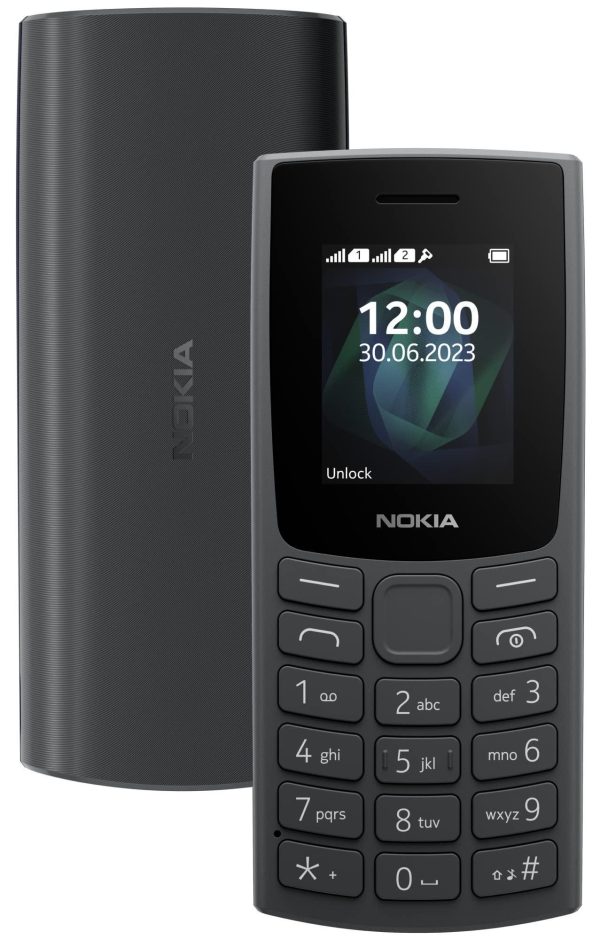 (Refurbished) Nokia All-New 105 Keypad Phone with Built-in UPI Payments, Long-Lasting Battery, Wireless FM Radio | Charcoal Supply