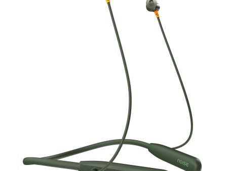 Noise Airwave Bluetooth in Ear Neckband with 50H of Playtime, 3 EQ Modes, ENC for Calling, Low Latency(Upto 50ms), 10mm Driver, BT v5.3(Olive Green) Sale