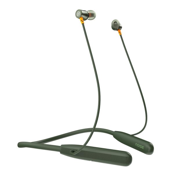 Noise Airwave Bluetooth in Ear Neckband with 50H of Playtime, 3 EQ Modes, ENC for Calling, Low Latency(Upto 50ms), 10mm Driver, BT v5.3(Olive Green) Sale